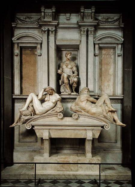 Tomb of Giuliano de' Medici van Michelangelo (Buonarroti)