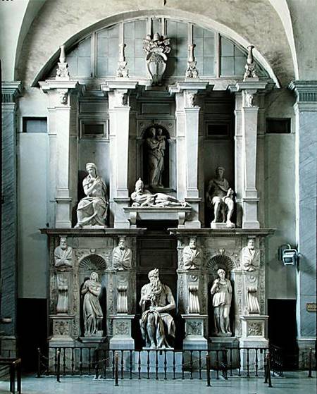 Tomb of Pope Julius II (1453-1513) van Michelangelo (Buonarroti)