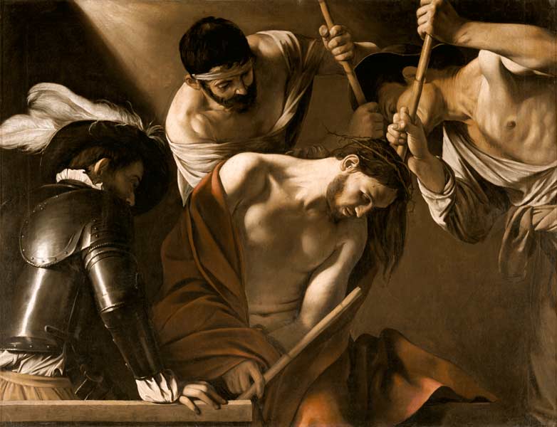 Dornenkrönung van Michelangelo Caravaggio