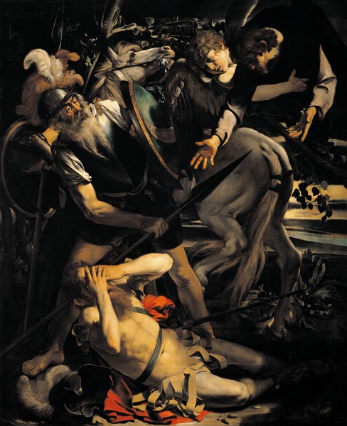 Caravaggio /Conversion of Paul,1st Vers. van Michelangelo Caravaggio