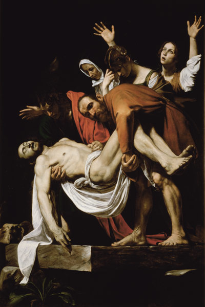 The Entombment of Christ van Michelangelo Caravaggio