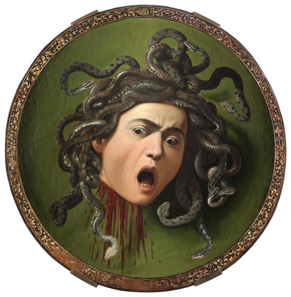 Hoofd van Medusa van Michelangelo Caravaggio