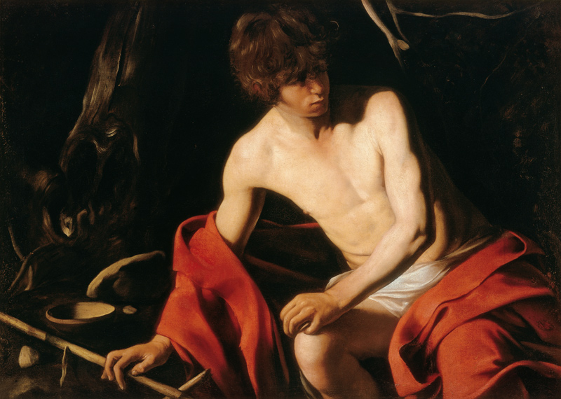 Caravaggio / John the Baptist / c.1603 van Michelangelo Caravaggio