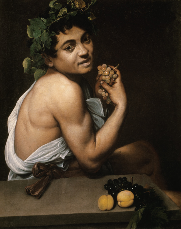 Kranker Bacchus van Michelangelo Caravaggio