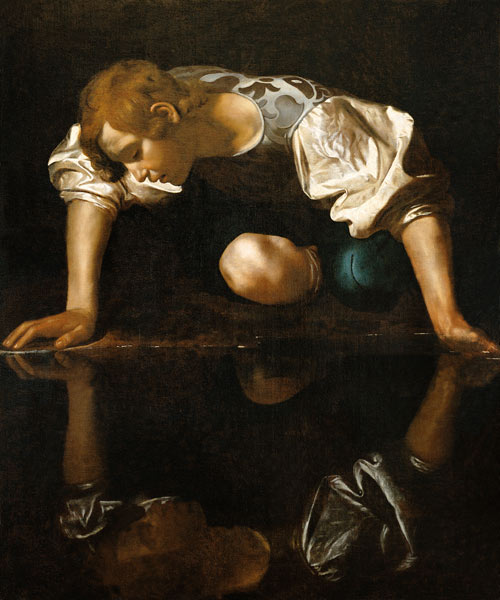 Caravaggio, Narcissus van Michelangelo Caravaggio