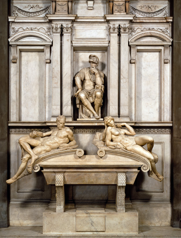 Tomb of Lorenzo de Medici (1449-92) van Michelangelo Caravaggio
