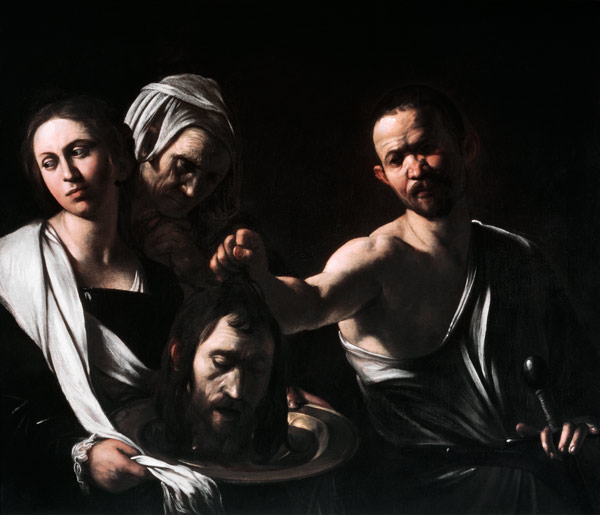 Salome Receives the Head of Saint John the Baptist van Michelangelo Caravaggio