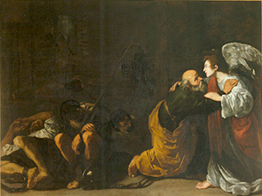 Die Befreiung des Hl. Petrus. van Michelangelo Caravaggio