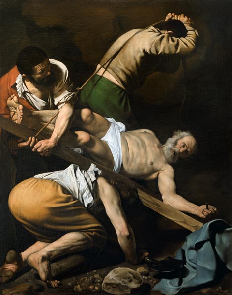 Kruisiging van de apostel Petrus van Michelangelo Caravaggio