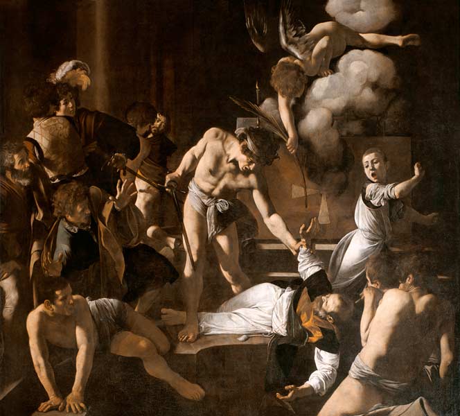 The Martyrdom of St. Matthew van Michelangelo Caravaggio