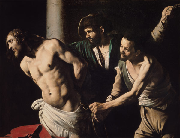 Christus an der Geißelsäule van Michelangelo Caravaggio