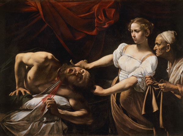 Judith met het hoofd van  Holofernes van Michelangelo Caravaggio