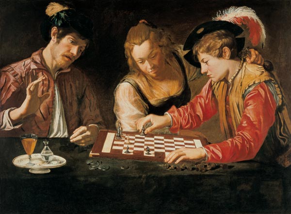Caravaggio-Schule, Schachspieler van Michelangelo Caravaggio