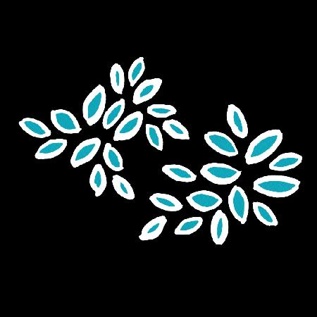 White Turquoise On Black Petals Oval Fy! Copy