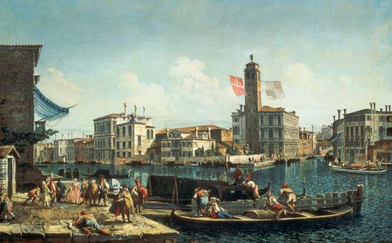 The Canal Grande and S. Geremia, Venice van Michele Marieschi