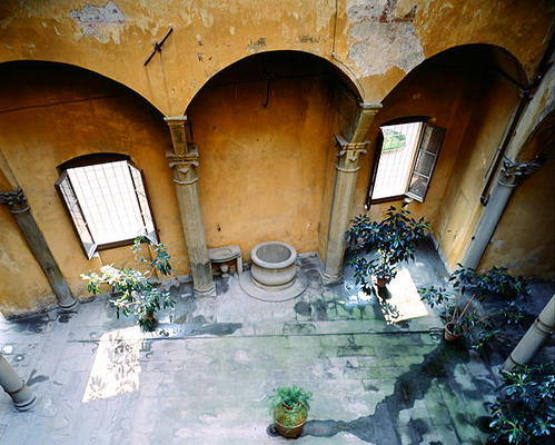 Interior Court, Villa Medicea di Careggi (photo) van Michelozzo  di Bartolommeo