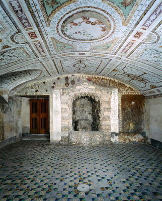 Interior view of the cellar, Villa Medicea di Careggi (photo) van Michelozzo  di Bartolommeo
