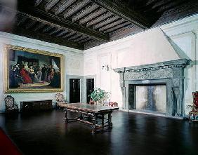 Interior with Fifteenth Century Fireplace, Villa Medicea di Careggi (photo)