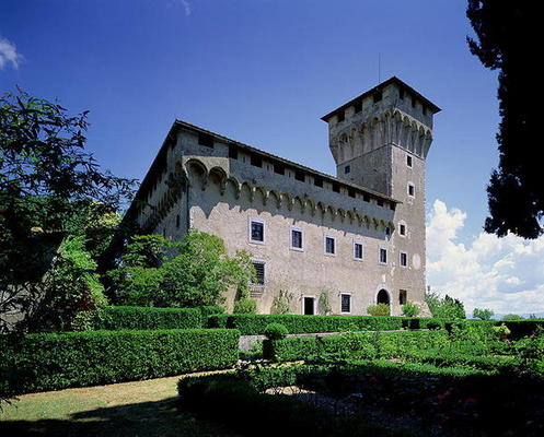 Villa il Trebbio, S. Piero a Sieve, begun 1451 (photograph) van Michelozzo  di Bartolommeo