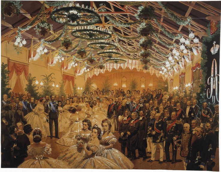 Ball in Honour of Alexander II Arranged in Helsingfors in September 1863 on the Premises of the Rail van Mihaly von Zichy