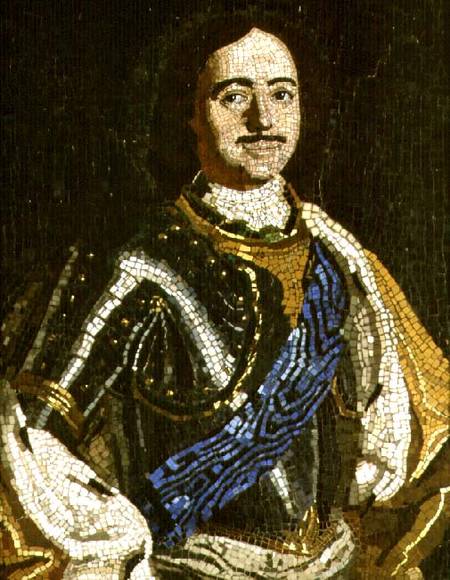Portrait of Peter I van Mikhail Vasilievich Lomonosov