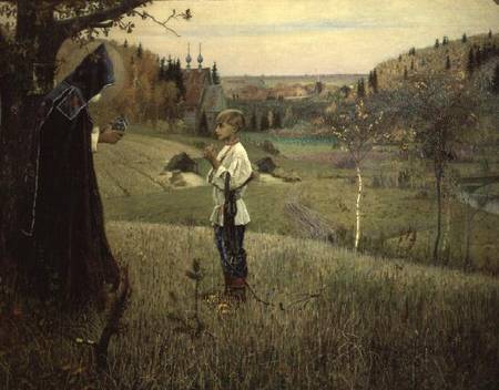 The Vision of the Young Bartholomew van Mikhail Vasilievich Nesterov