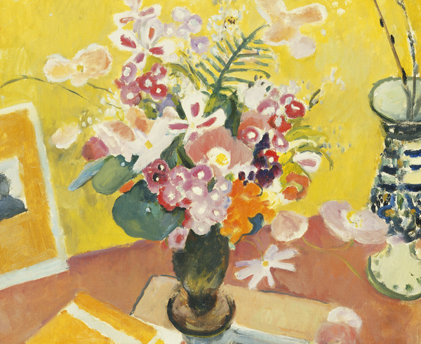 Spring Flowers in a Vase van Mildred Bendall