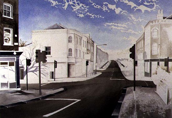 Early Winter Morning at the Traffic Lights, 1998 (w/c on paper)  van Miles  Thistlethwaite