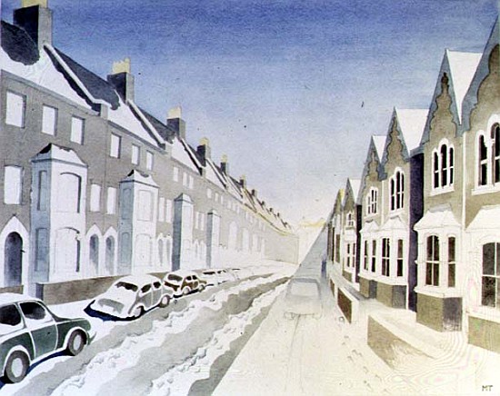 Quiet Snow, 1998 (w/c on paper)  van Miles  Thistlethwaite