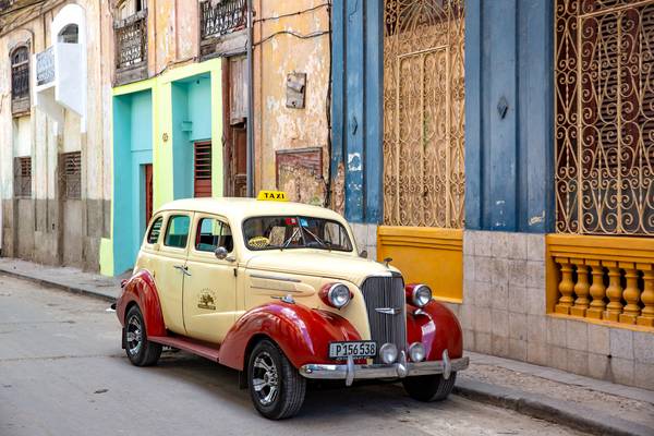 Taxi Havana, Cuba, Oldtimer, Kuba van Miro May