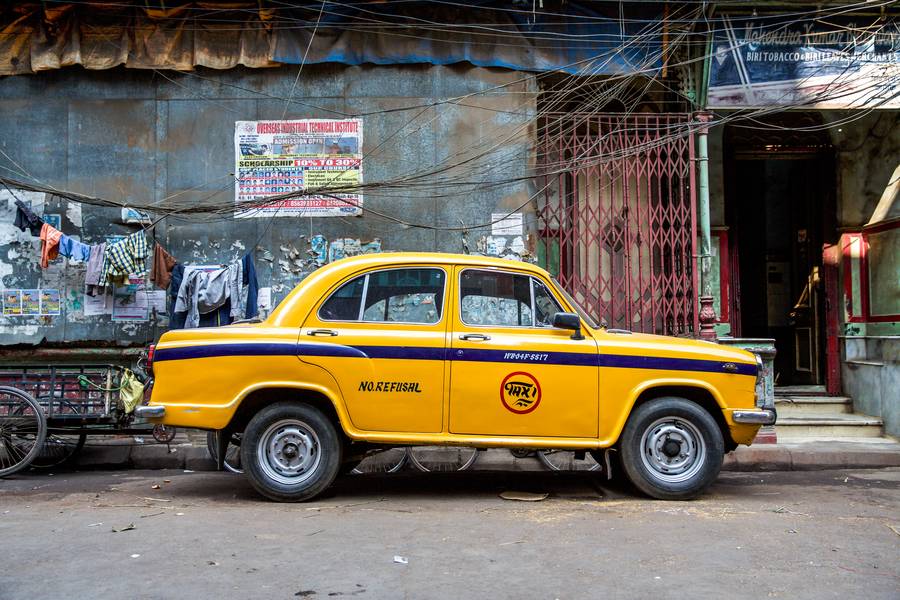 Taxi India van Miro May