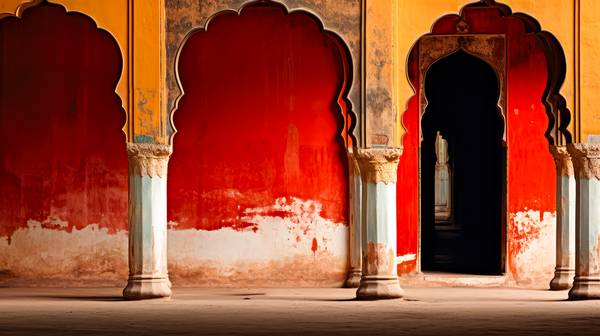 Tempel in Indien. Architektur und Farben  van Miro May