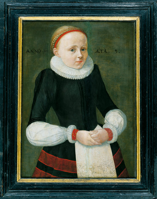 Portrait of Maria Jacobina Völker van Mittelrheinischer Meister von 1588