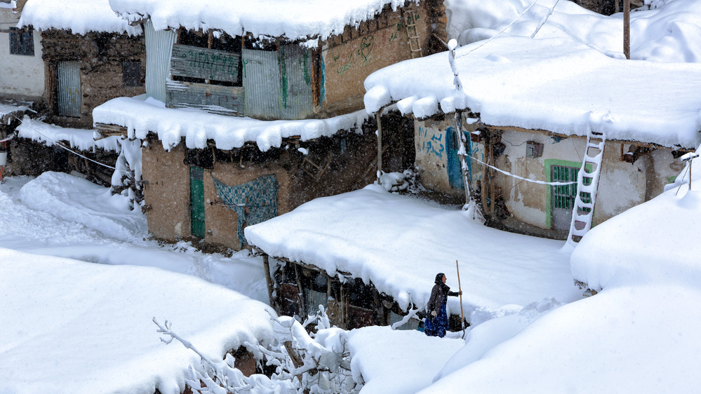 Snow ladder van Mohammadreza Momeni