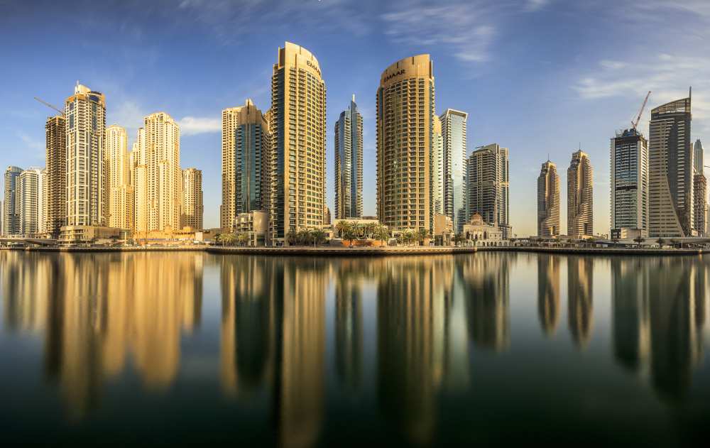 Panoramic Dubai Marina van Mohammed Shamaa