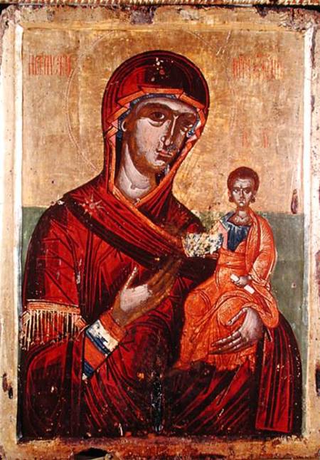 Iconostasis of Podvrh, Montenegro, Virgin and Child van Montenegran School