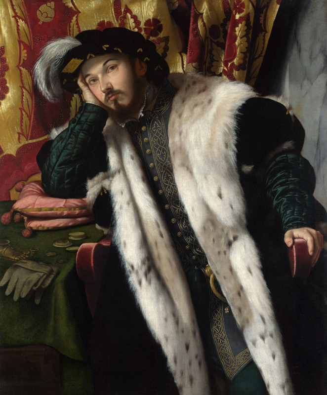 Portrait of a Young Man van Moretto da Brescia