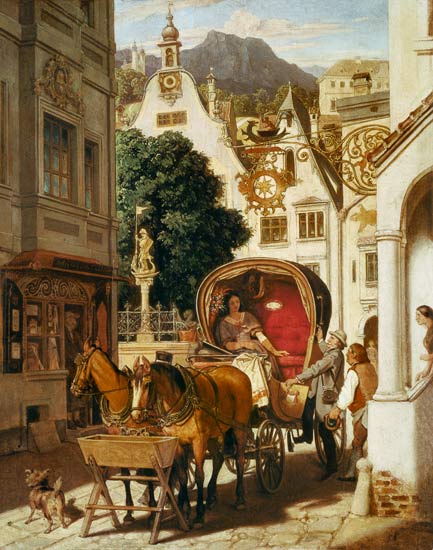 Hochzeitsreise van Moritz von Schwind