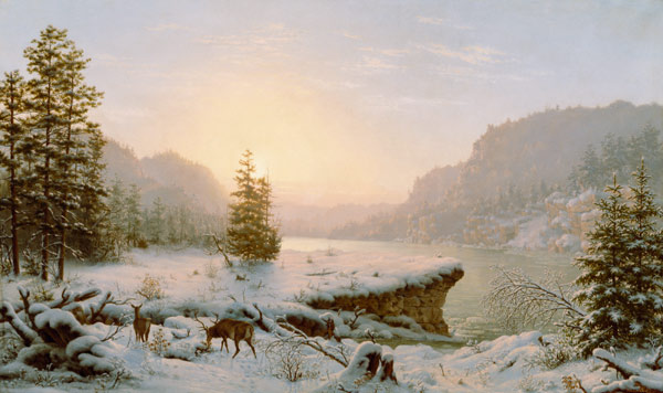 Winter Landscape van Mortimer L. Smith