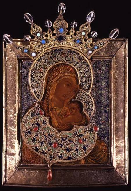 Icon of the Virgin the All Glorified van Moscow school