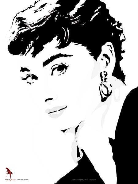 Audrey Hepburn 3 van Matthias Müller