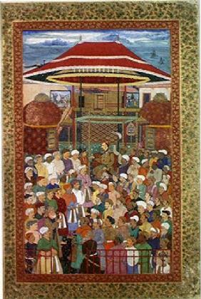 The Court Welcoming Emperor Jahangir (Shah Salim) (1569-1627)