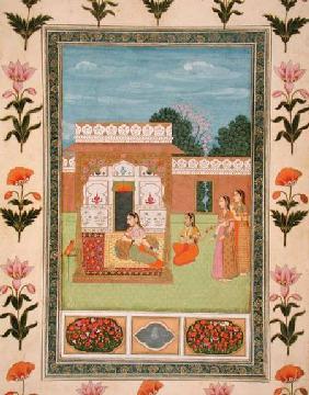 Ladies by a pavilion, from the Small Clive Album