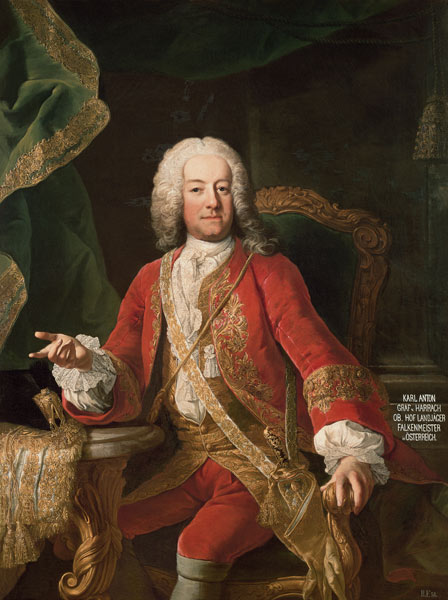 Count Carl Anton von Harrach, Master Falconer and Lord Lieutenant of Austria van Mytens (Schule)