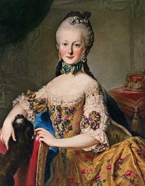Archduchess Maria Elisabeth Habsburg-Lothringen (1743-1808) sixth child of Empress Maria Theresa of van Mytens (Schule)