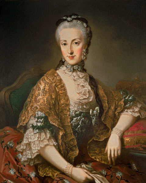 Archduchess Maria Anna Habsburg-Lothringen, called Marianne (1738-89) second child of Empress Maria van Mytens (Schule)