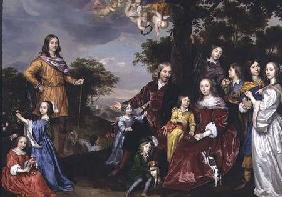 Portrait of W. van der Kerckhoven and his family