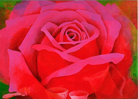The Rose, 1995 (acrylic on canvas)  van Myung-Bo  Sim