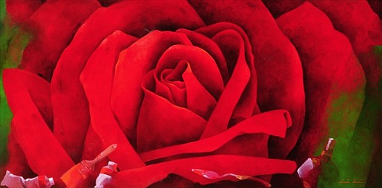 The Rose, 1997 (oil on canvas)  van Myung-Bo  Sim