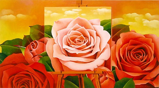 The Rose, 2004 (oil on canvas)  van Myung-Bo  Sim